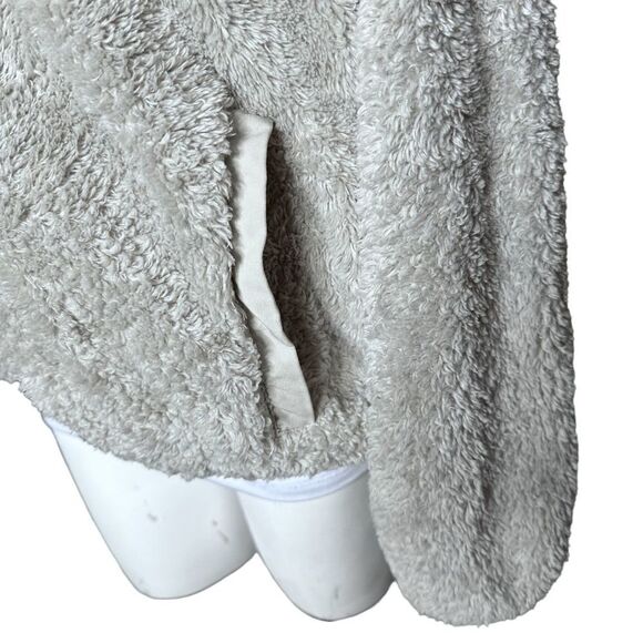 Ziya storm sherpa block small full zip grey hoodie jacket - Picture 6 of 13